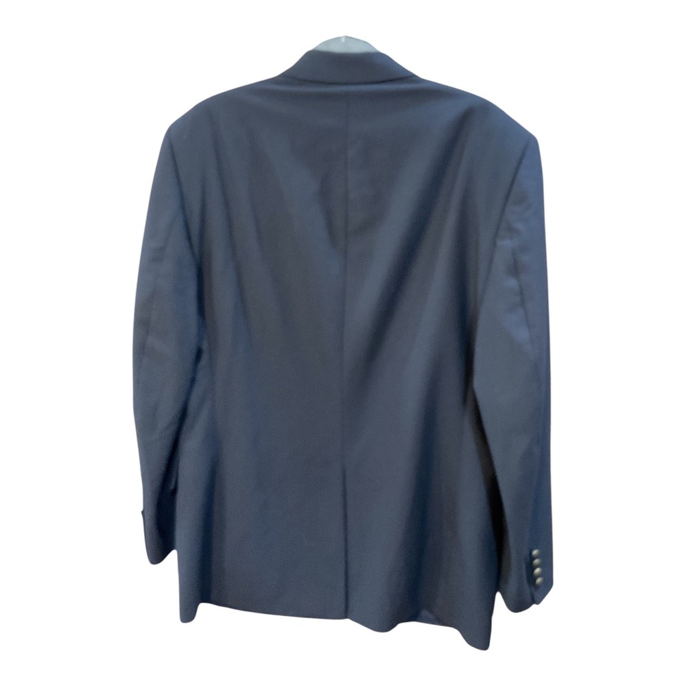Jos A Bank Travelers Collection Navy Blue Wool Blazer Mens 41R Gold Button - Picture 2 of 4